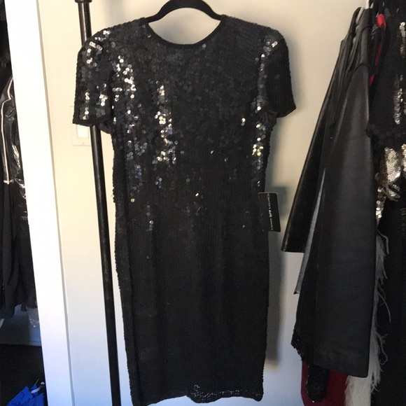 Leslie Fay Evening black sequin dress - Picture 1 of 6